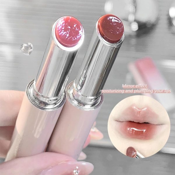 Velvety Texture Lipstick Glossy Lipstick Long Lasting Moisturizing Tinted Lip Balm, Plumping Water Lip Glaze Slim Design (random Color - Pack of 6)